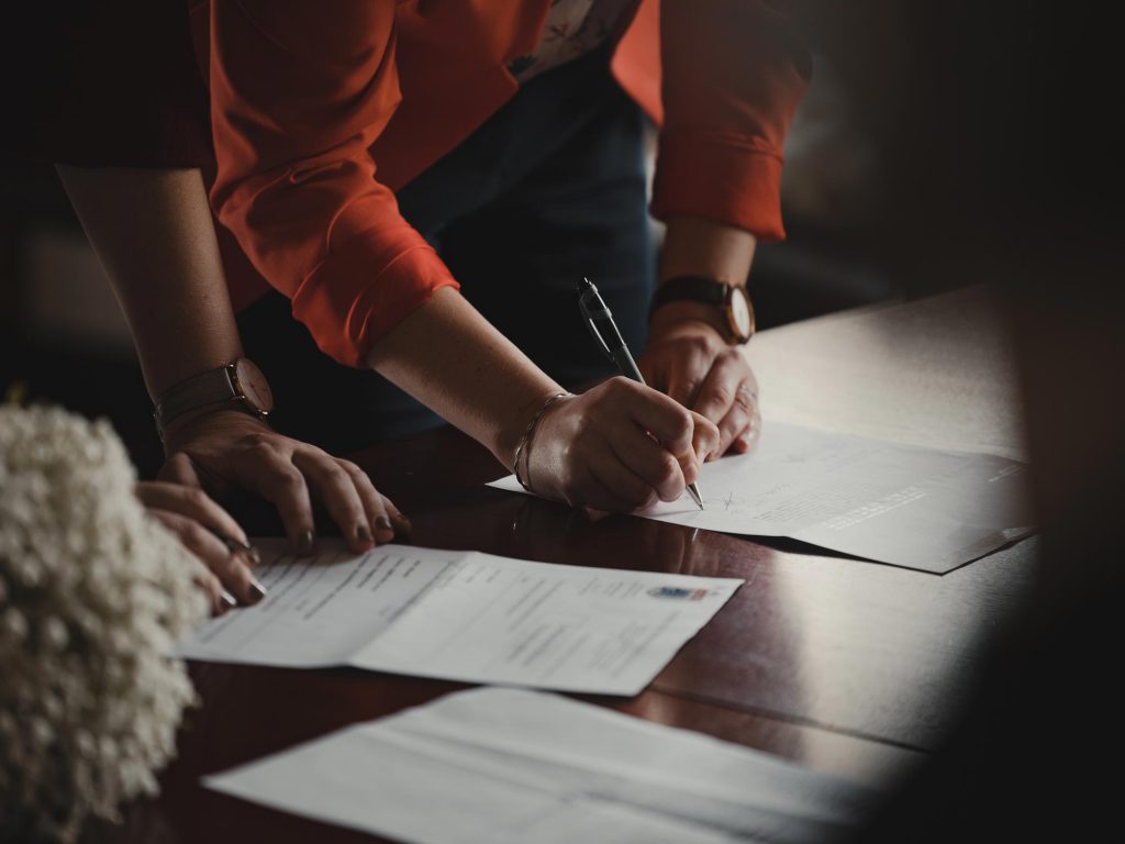 sandler law signing documents